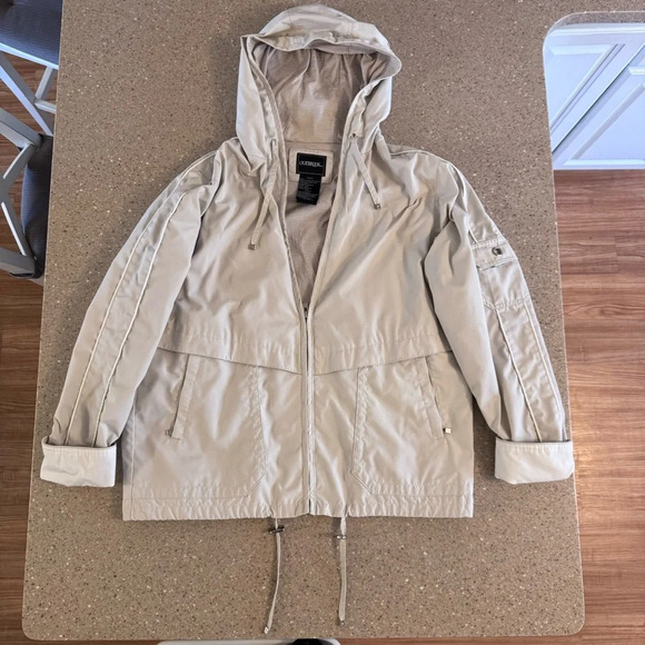 outbrook Jackets & Blazers - Outbrook Jacket Womens Large Full Zip Pockets Hooded Fleece Sherpa Lined Coat